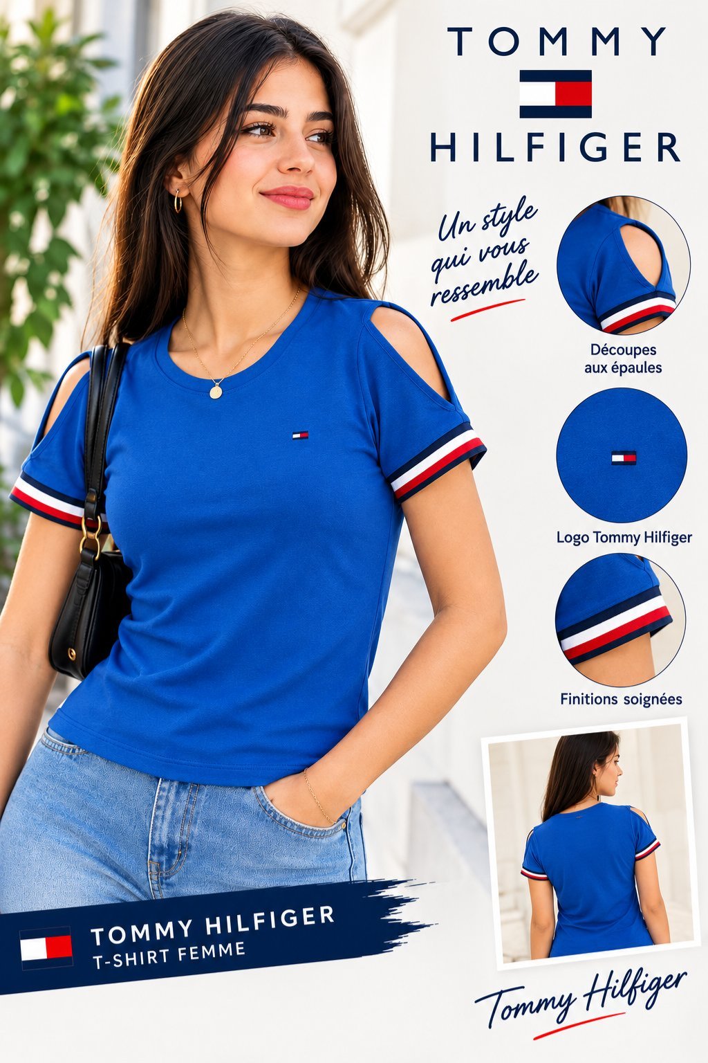 T-shirt Bleu Tommy Hilfiger