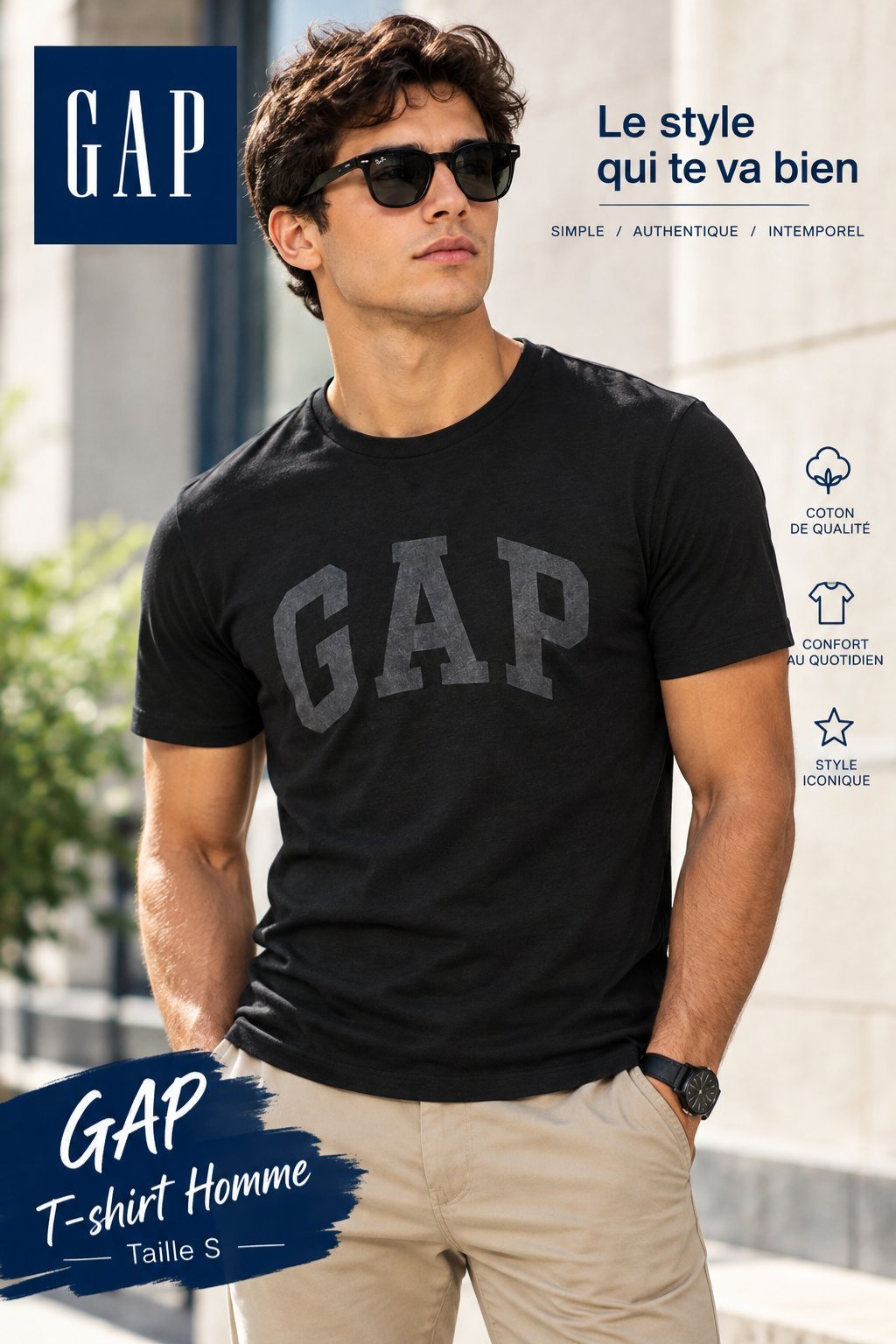 T-shirt noir