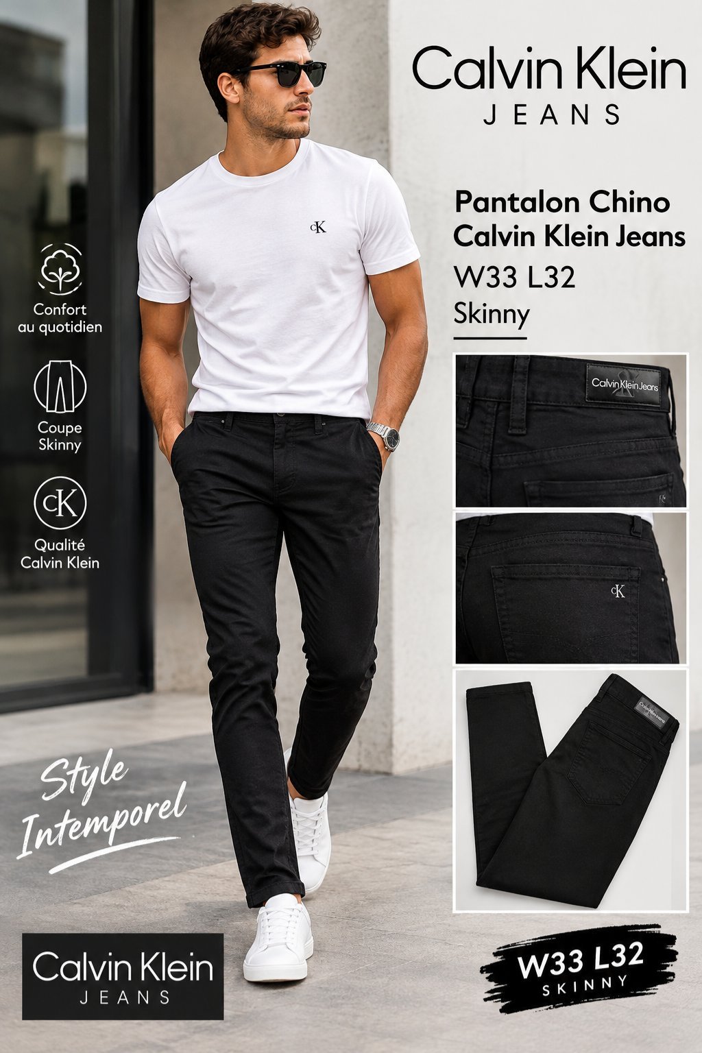 Pantalon Noir