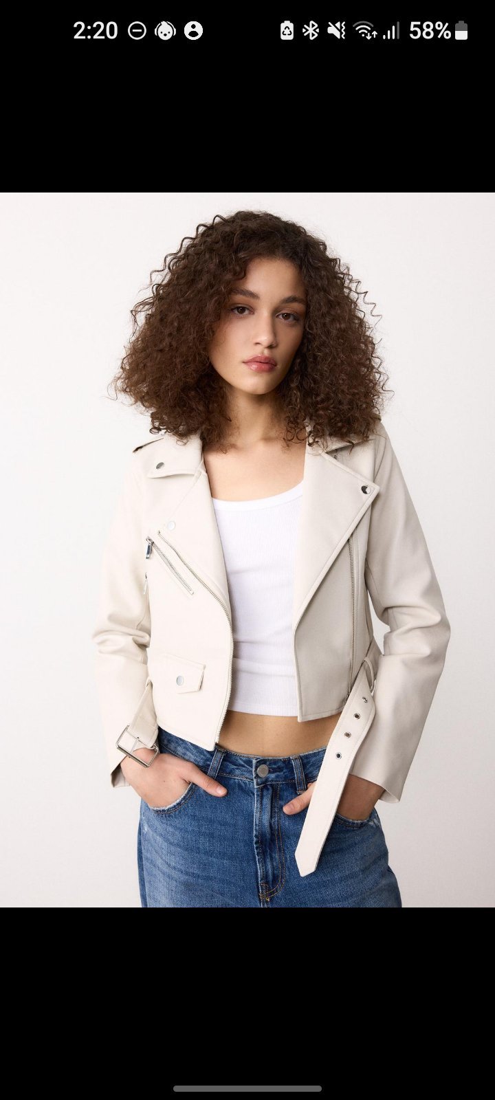 Biker jacket stradivarus m