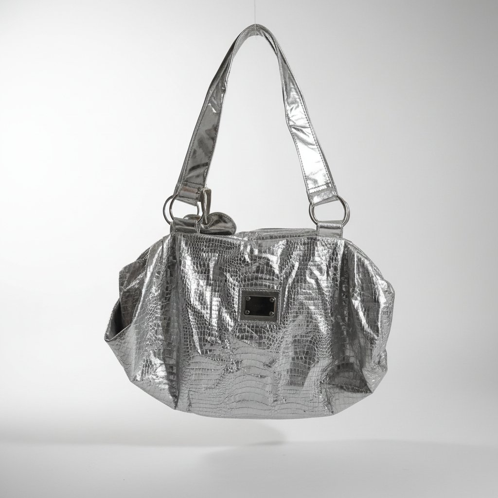 Sac argenté super beau
