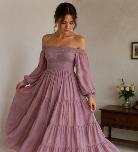 Pink Victorian style dress 