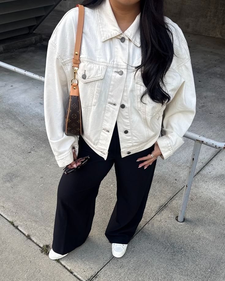 White denim jacket
