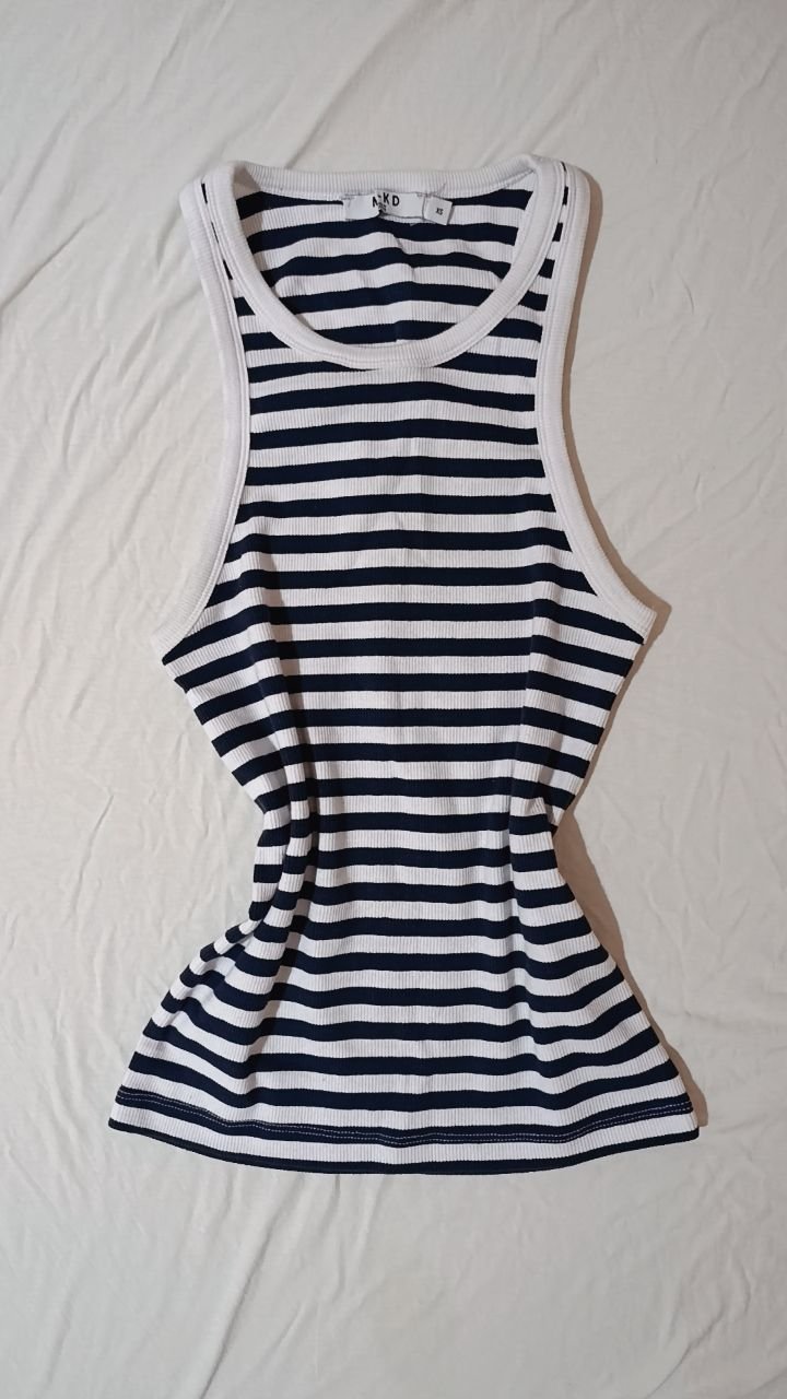 Striped Ribbed Tank