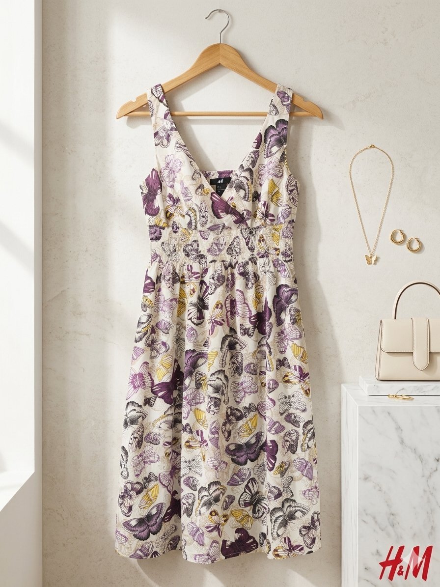 Robe d'été H&M à motifs papillons