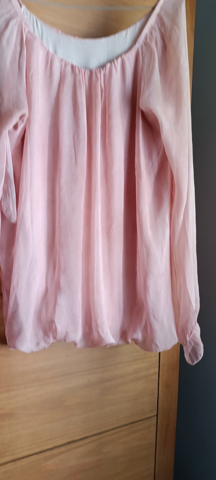 Chemise moussline rose poudré 