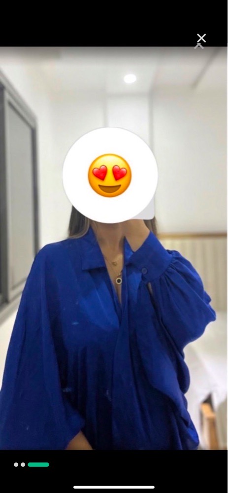 Chemise bleu roi 