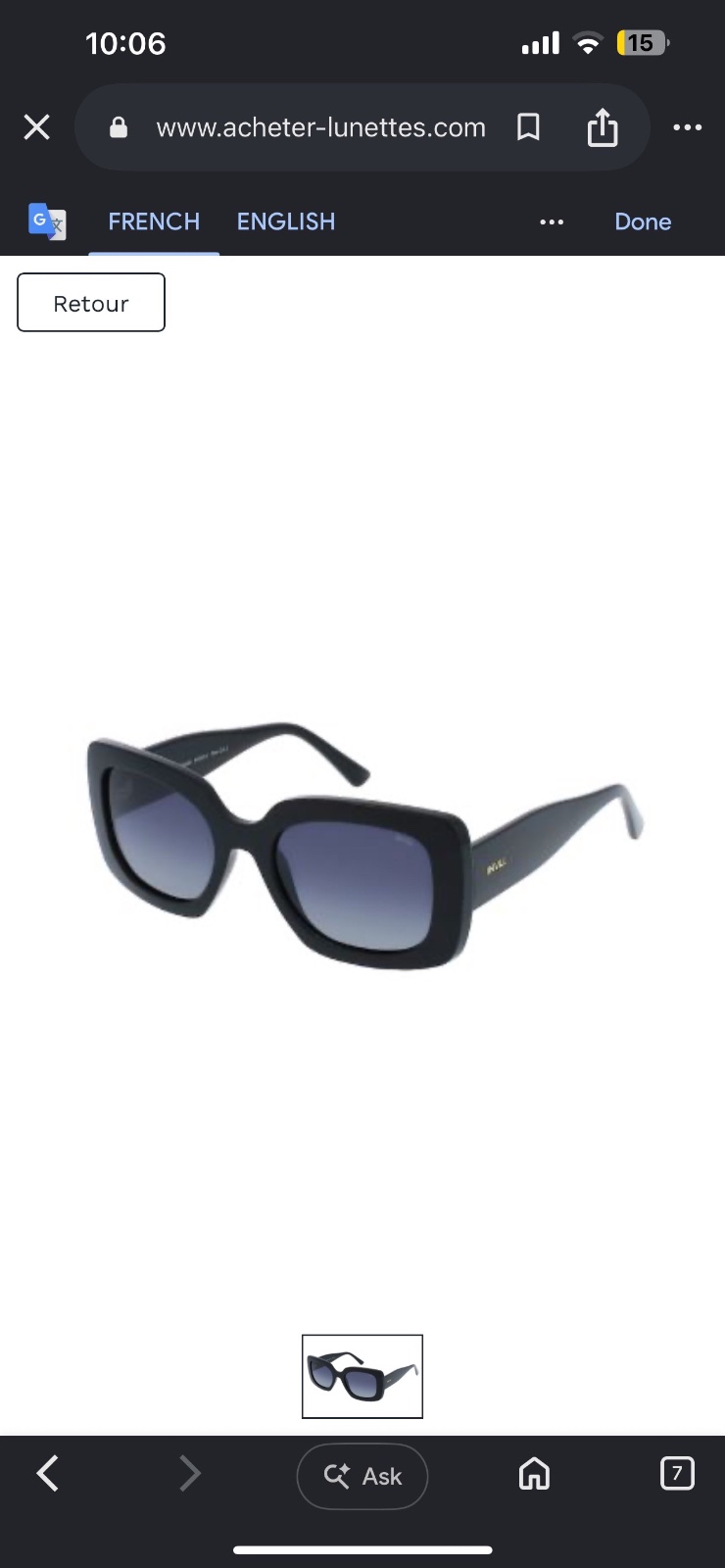 Lunettes INVU