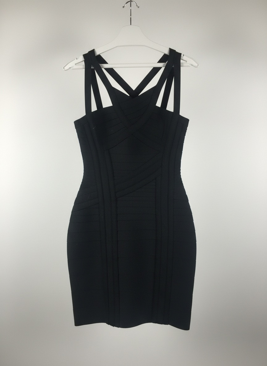 Robe noire stretch lycra