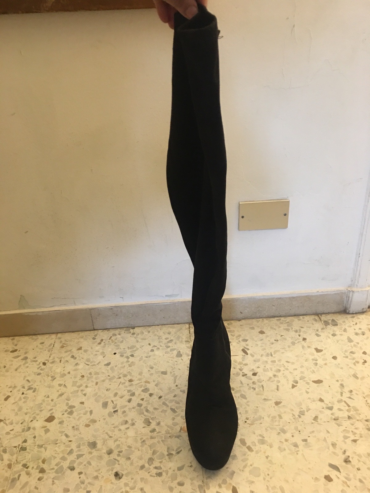Bottes daim cuissardes 