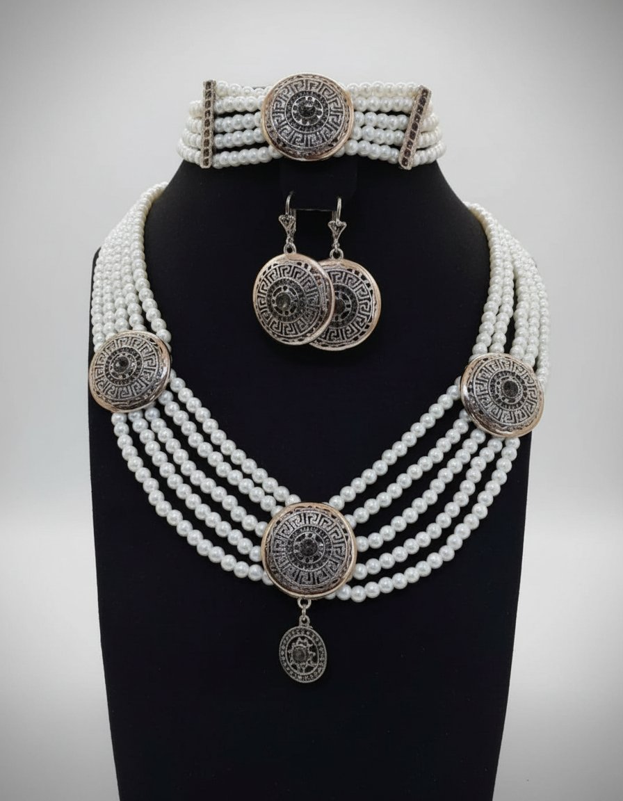 Parure en perles et chichkhan 