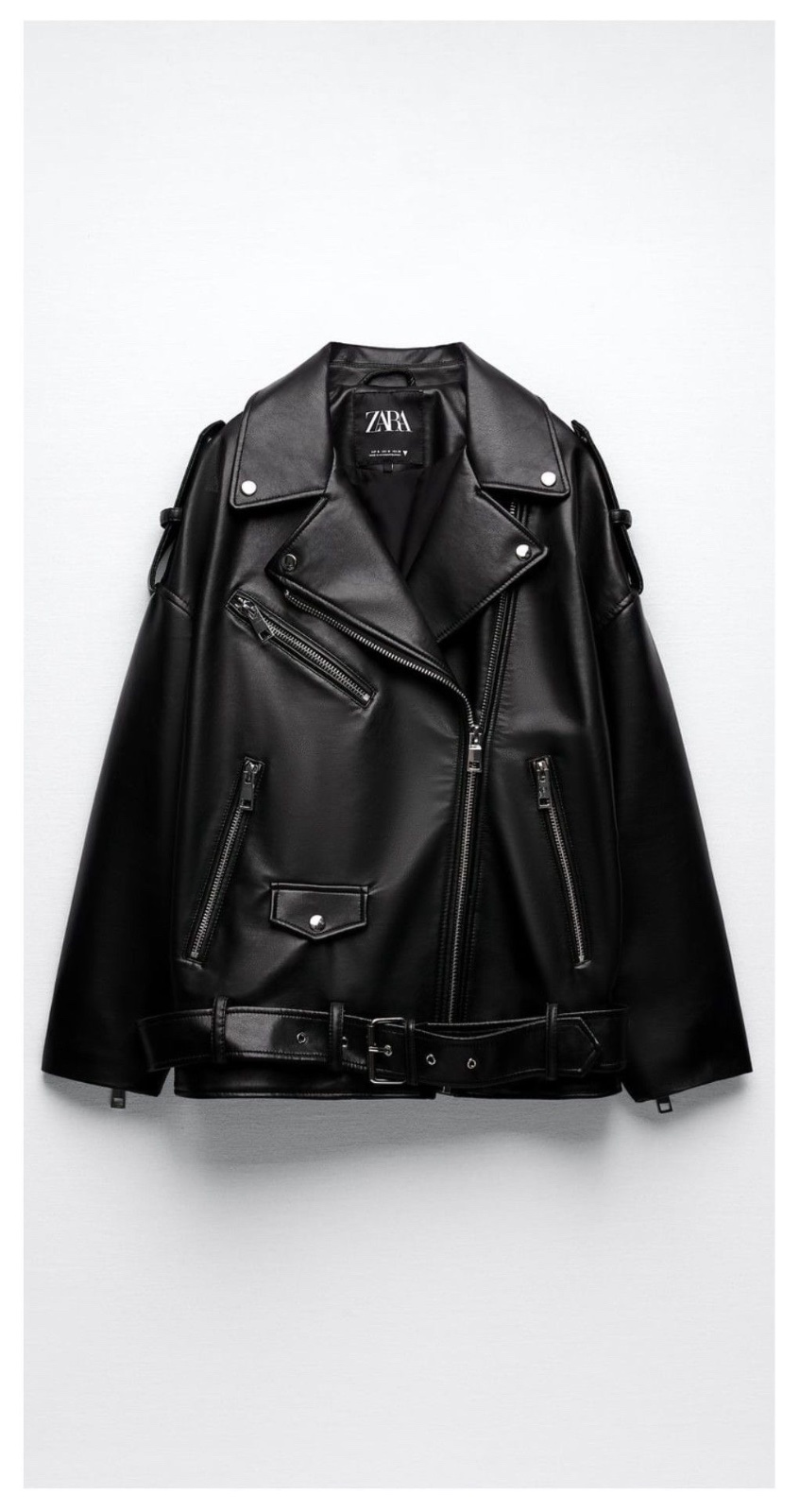 Veste cuir zara (biker jacket)