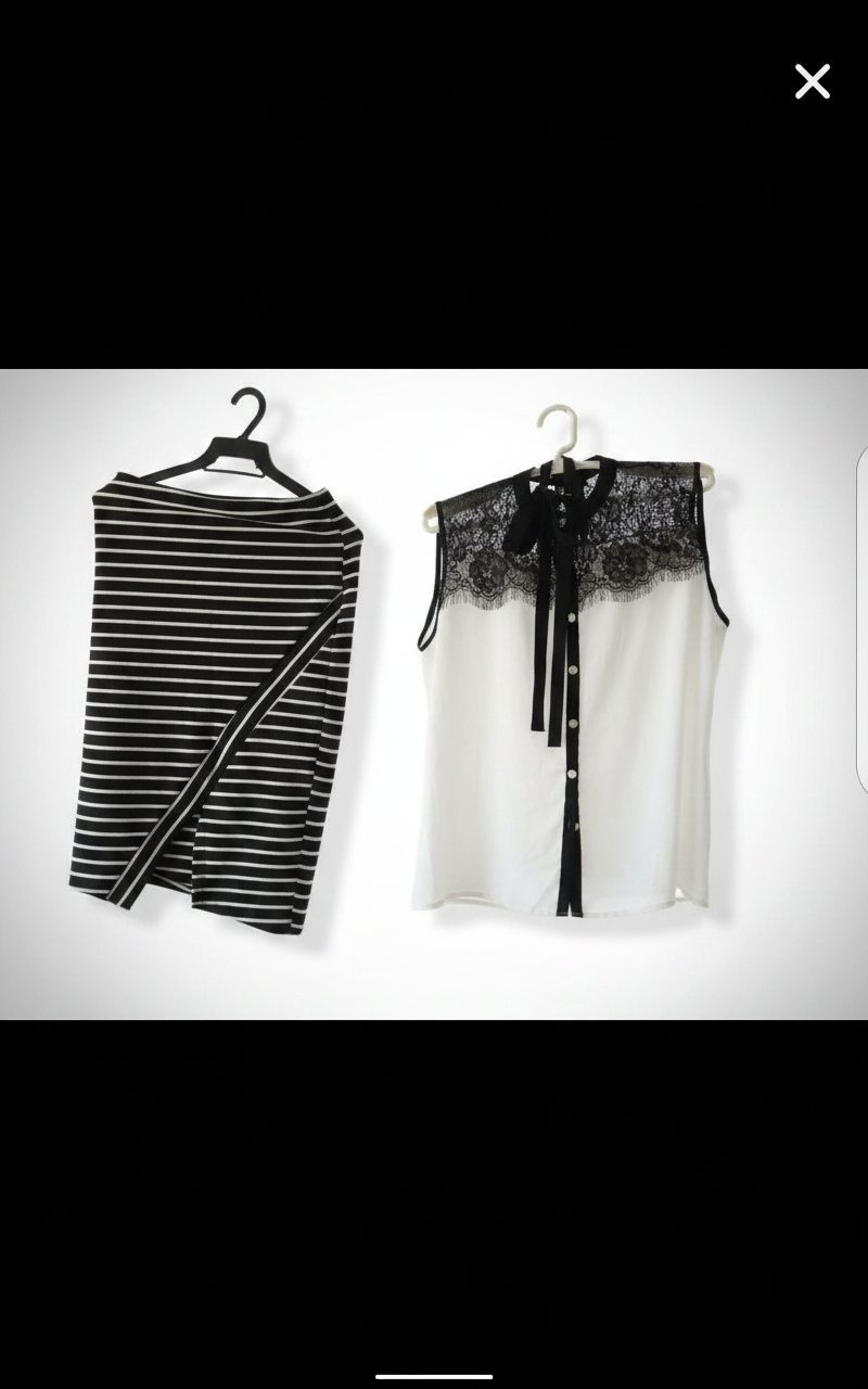 Tenue noire et blanc 