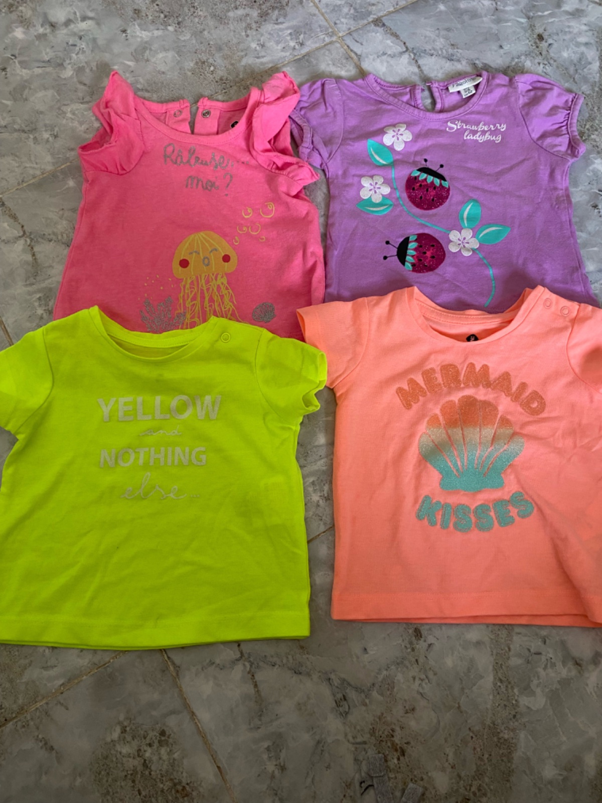 Lot de 8 t-chirts 3/6