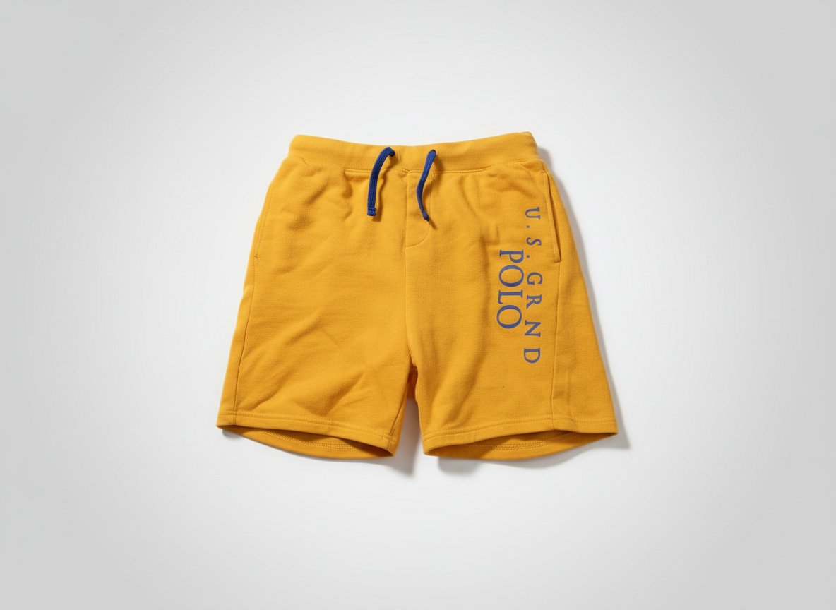 Short U.S. Grand Polo Homme Orange Neuf
