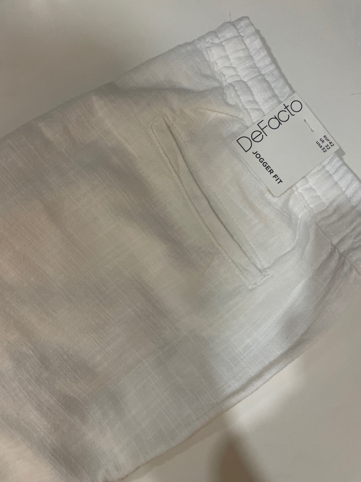 Pantalon lin blanc 