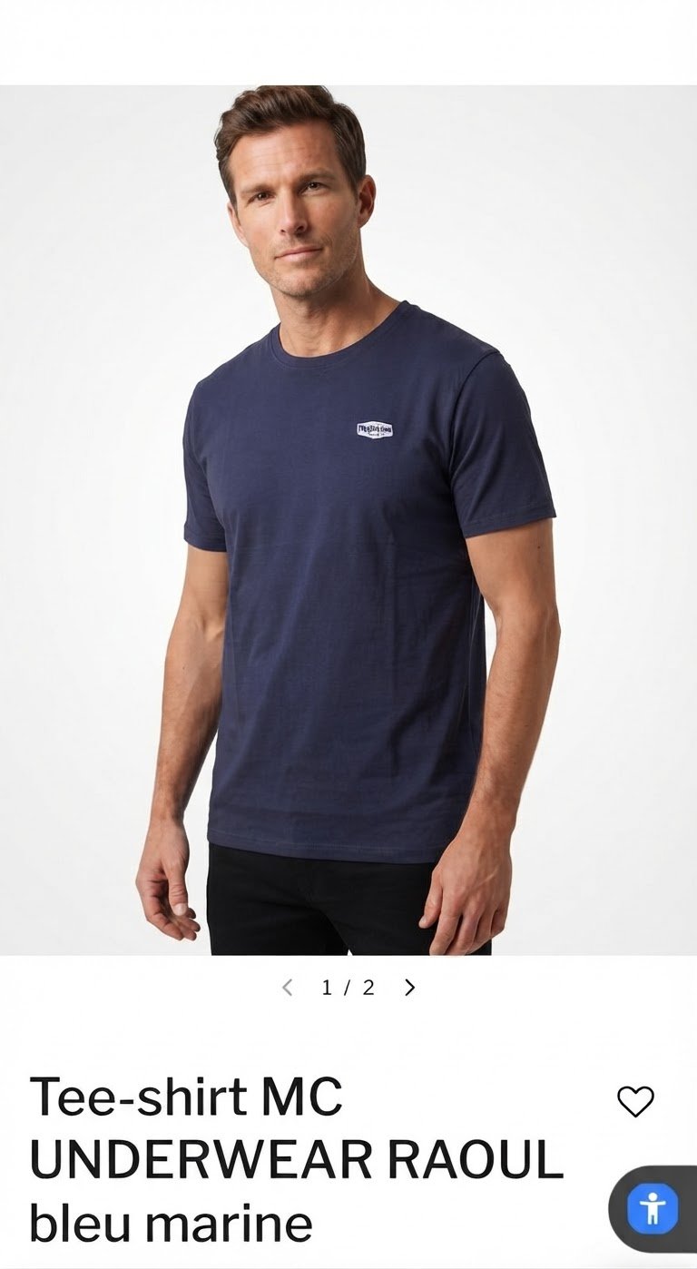 Tee-shirt Redskins bleu marine  REDSKINS 