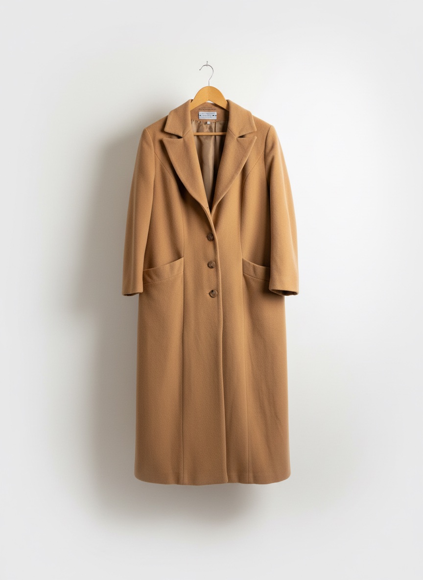 Manteau long camel