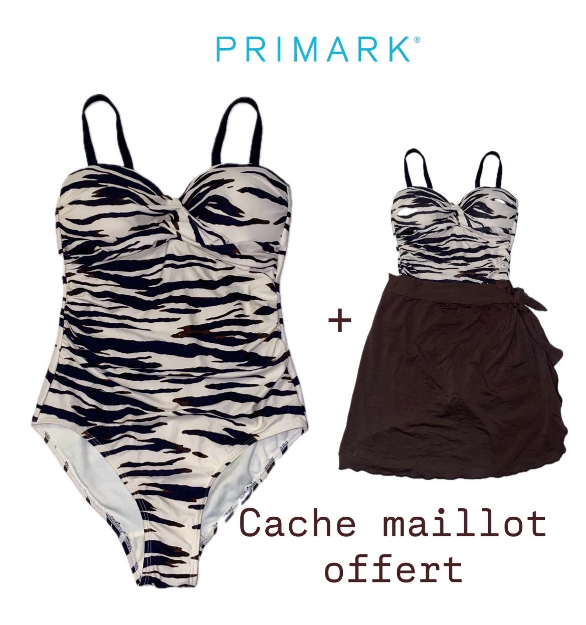 Maillot de bain Primark avec cache offert neuf avec etiquette profitez ❤️❤️❤️