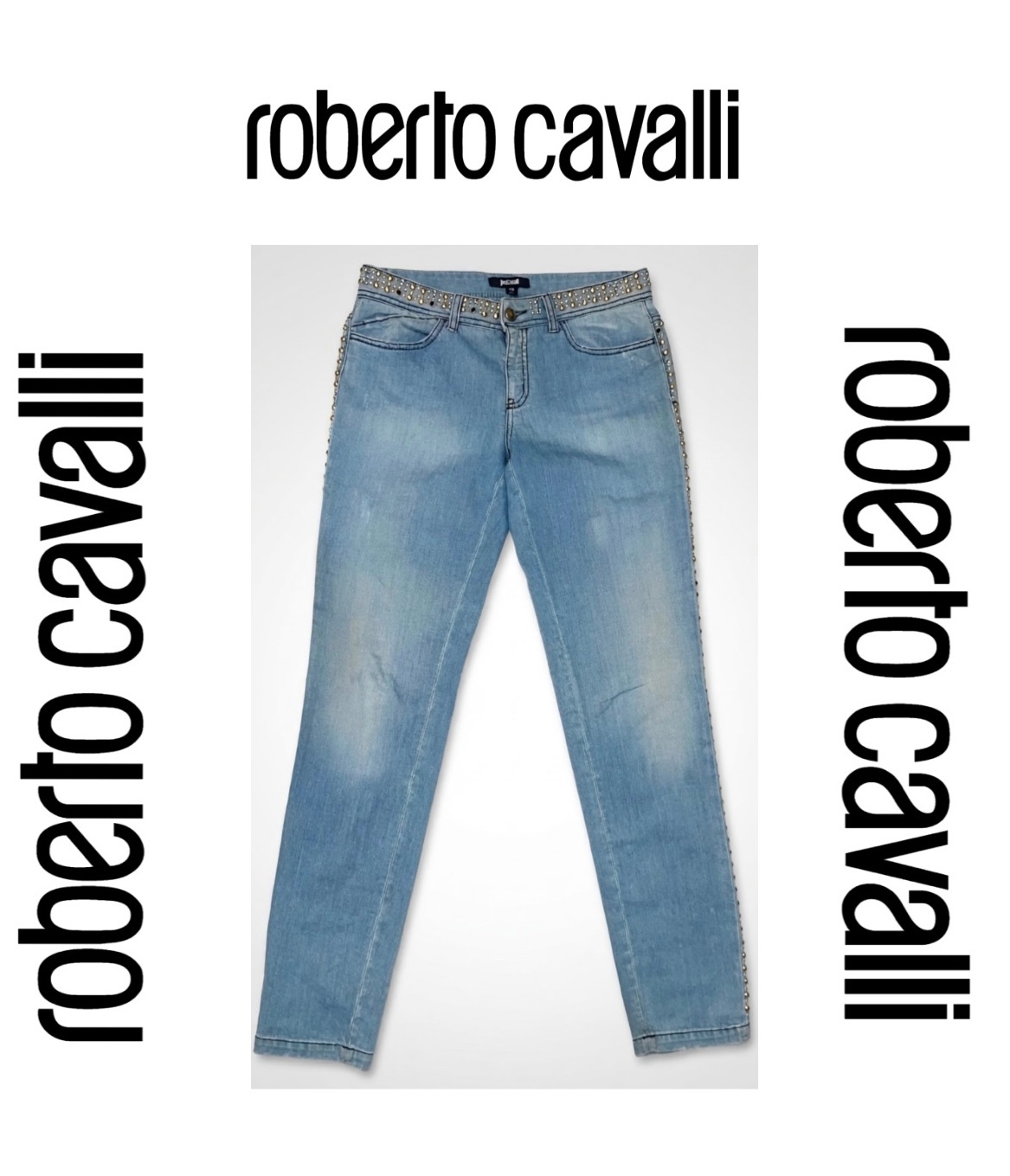 Jeans Roberto Cavalli avec strass 💯 AUTHENTIQUE !!