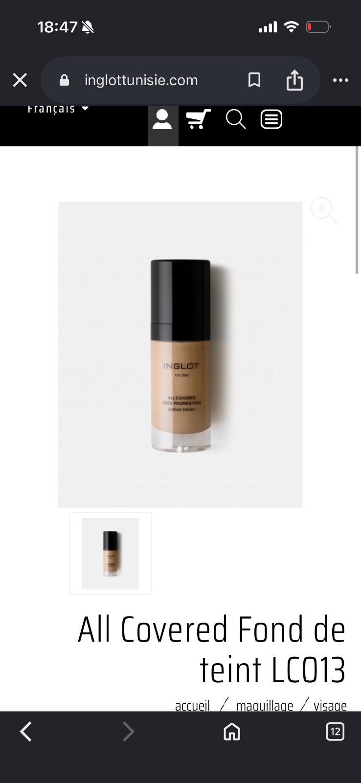 Fond de teint Inglot