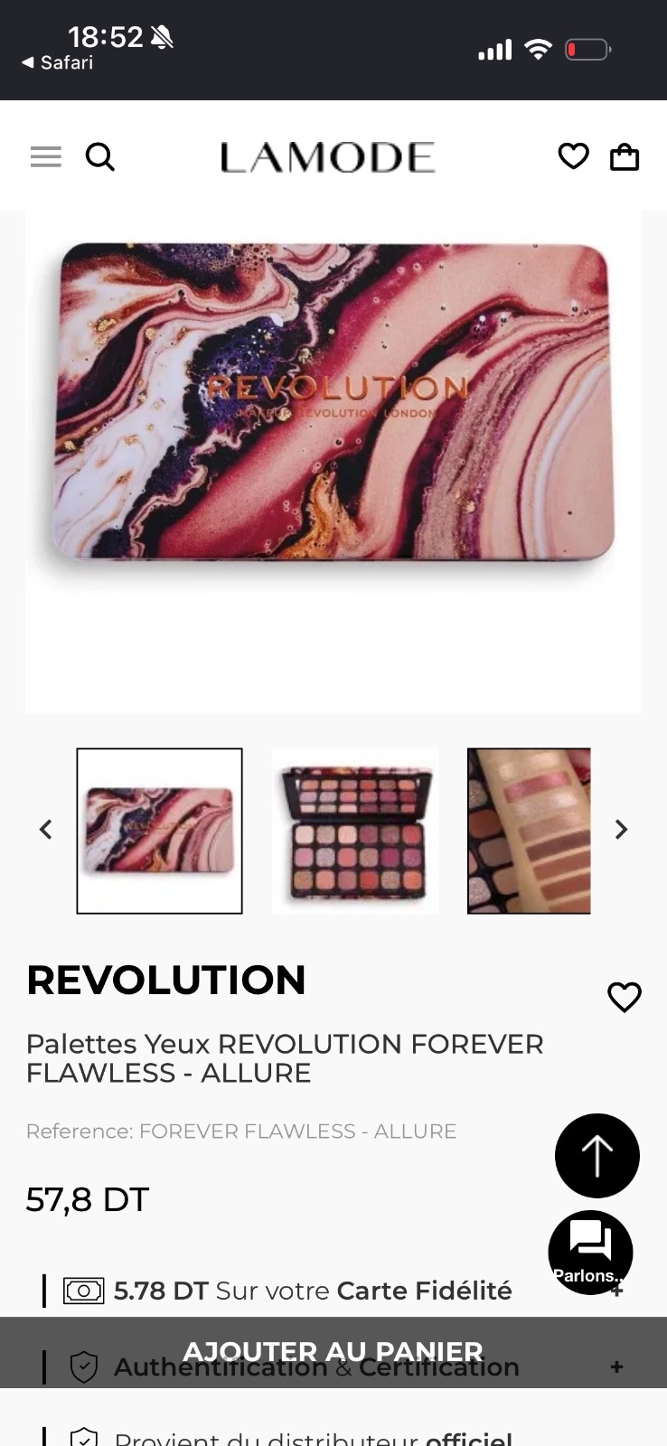 Palettes Yeux REVOLUTION FOREVER FLAWLESS - ALLURE
