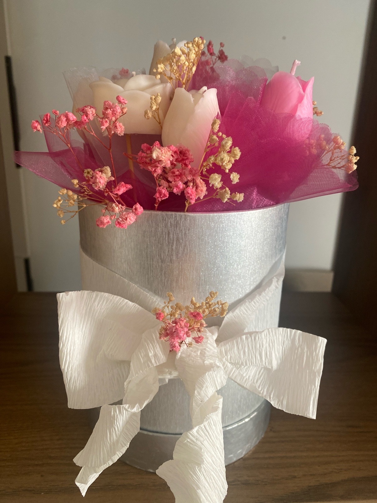 Bouquet de fleur à Bougies parfumées