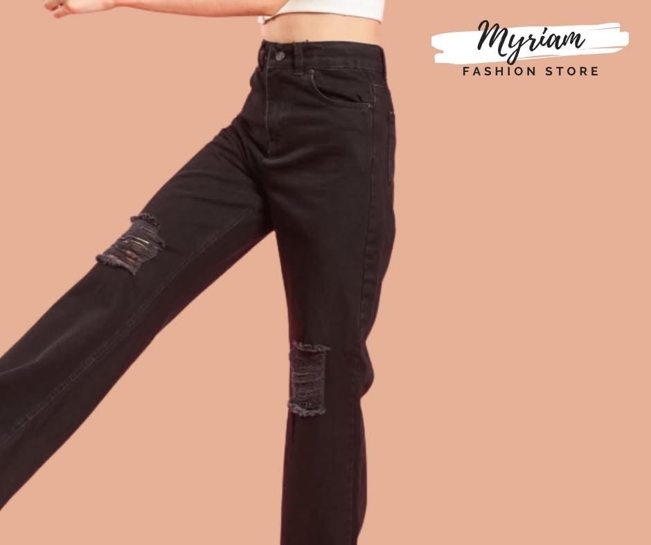 Pantalon jean noir zara