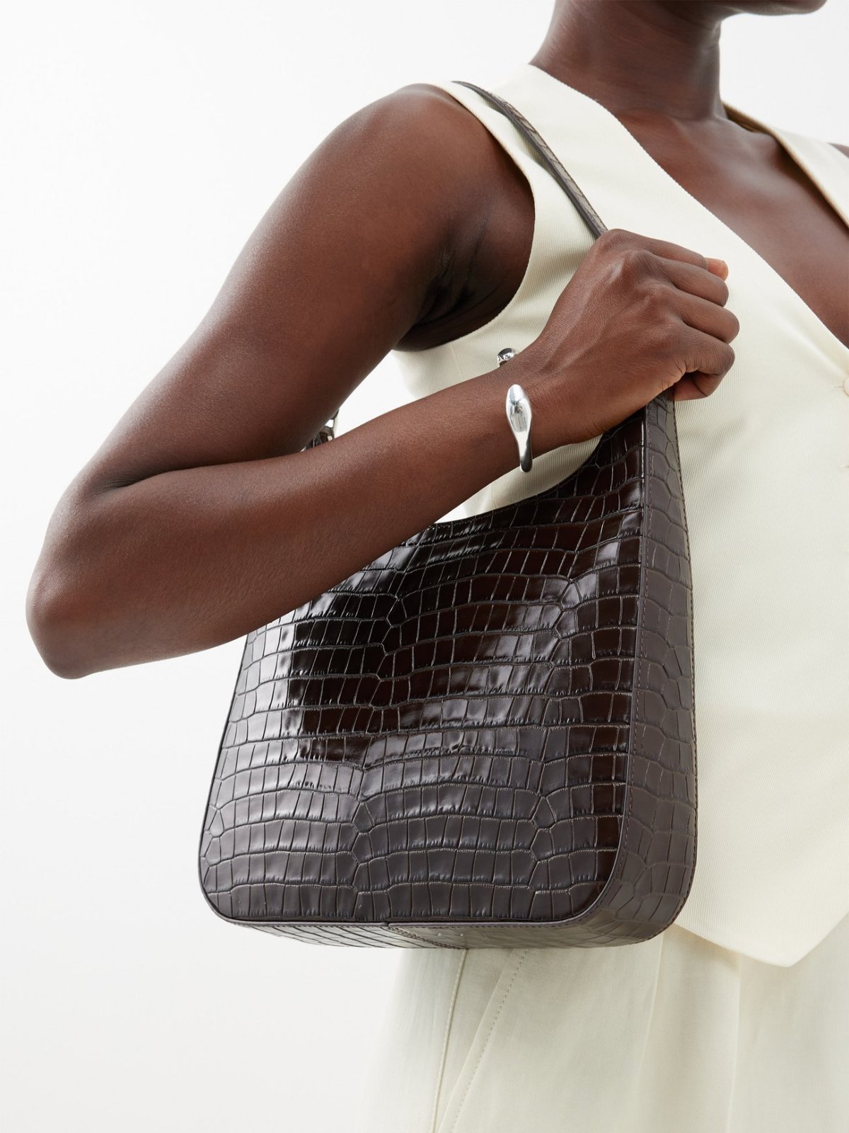 Sac à main très chic croco de la marque Liz claiborne 