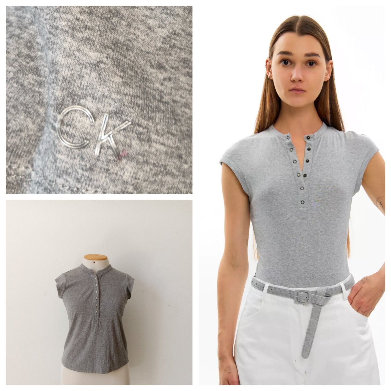 Pull sans manches Calvin Klein authentique 