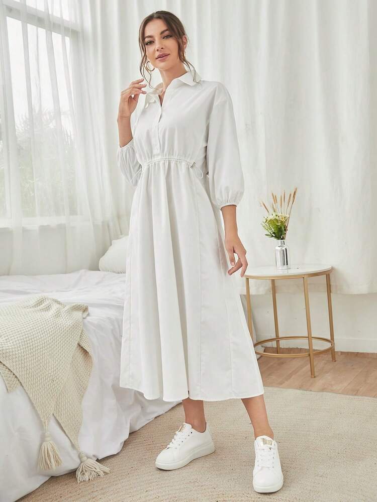 Robe modeste blanche