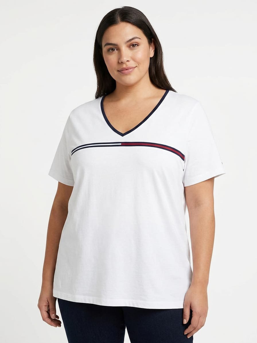 T-shirt Tommy Hilfiger col v