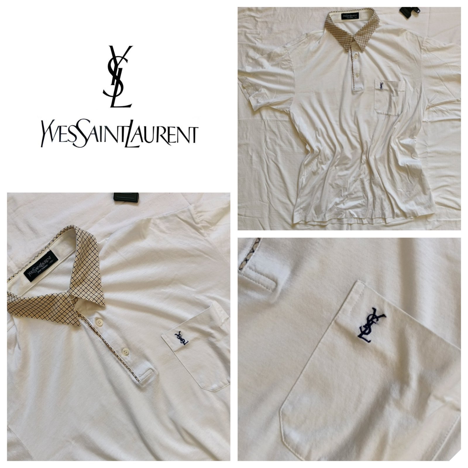 Polo Yves Saint Laurent vintage neuf jamais porté 