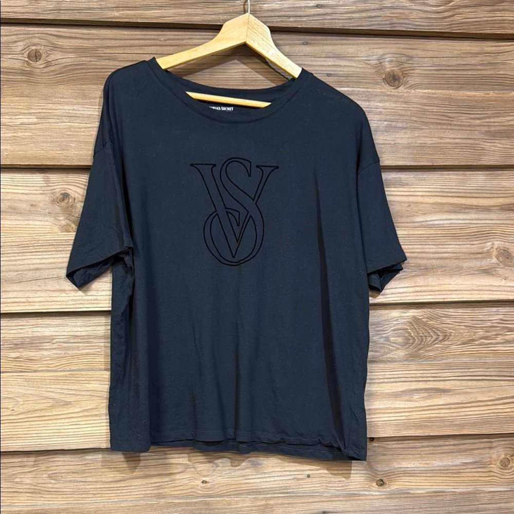 T-shirt victoria's secret noir 
