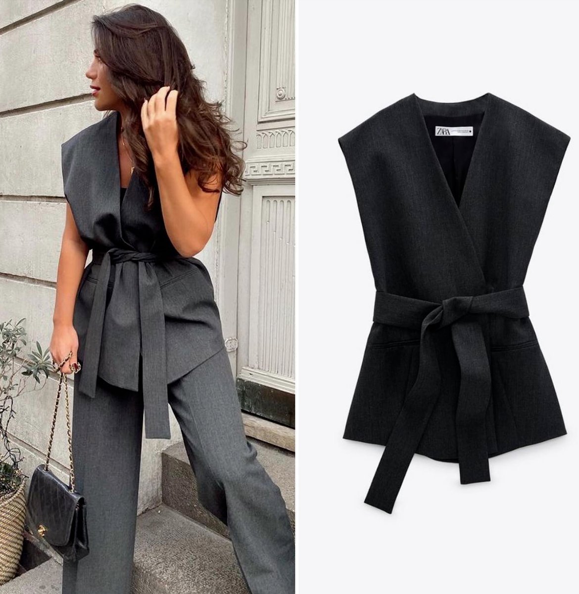 Blazer sans manches zara 