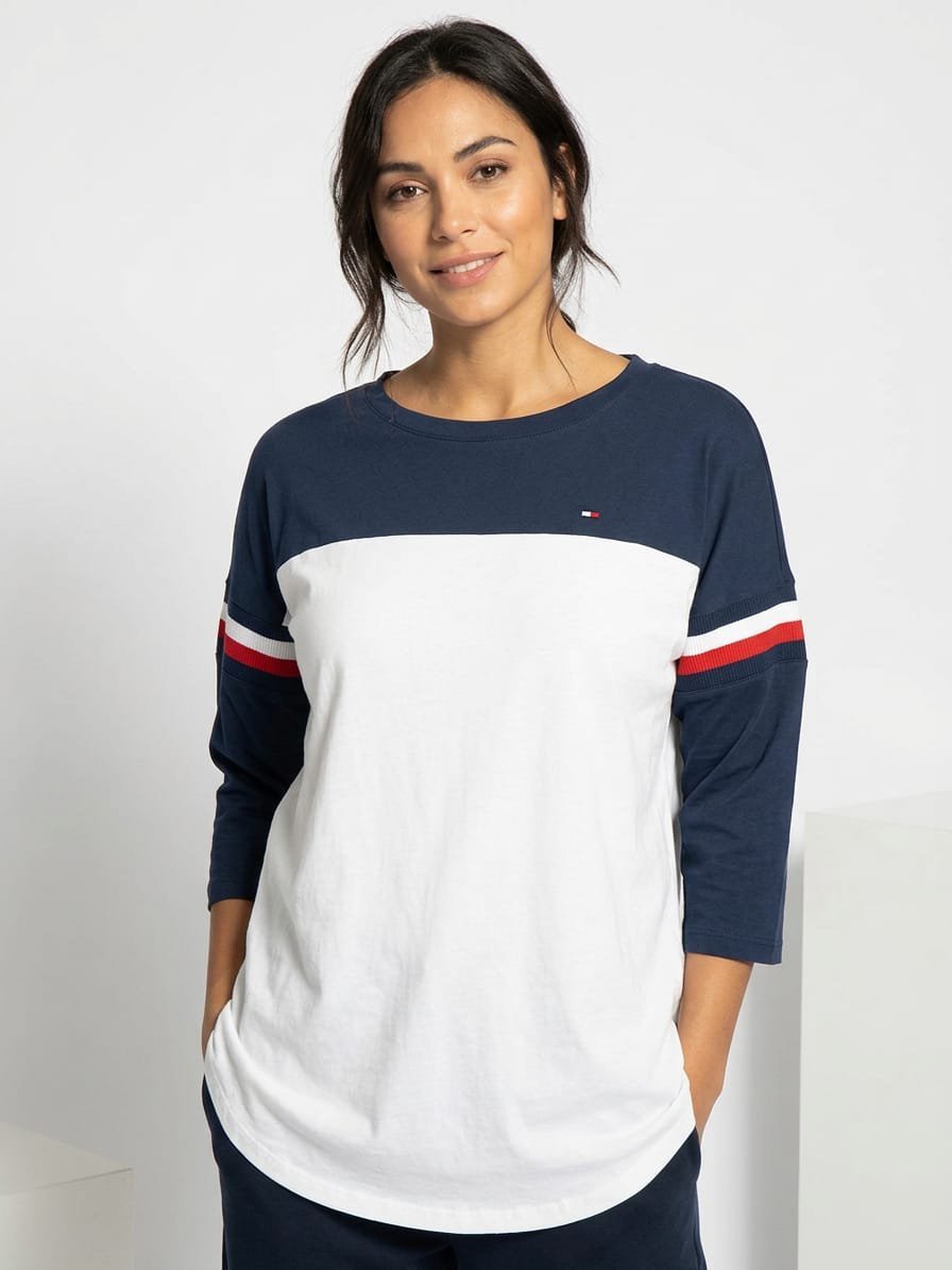 T-shirt Tommy Hilfiger à manches 3/4 