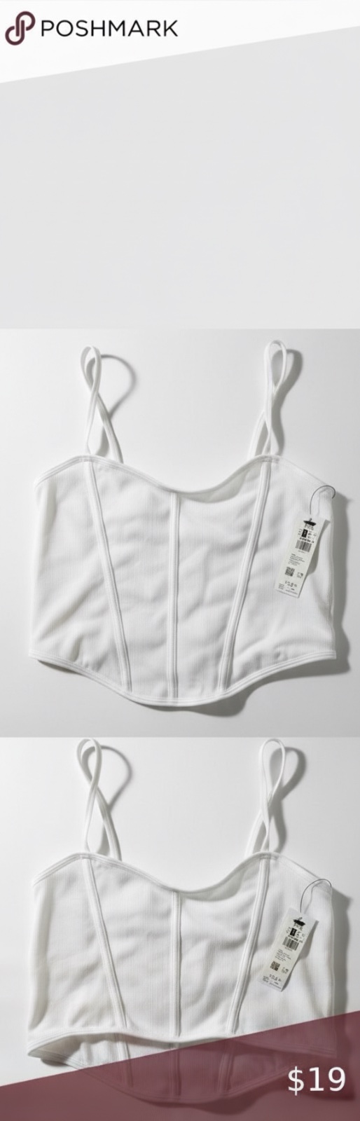 Top corset blanc xs