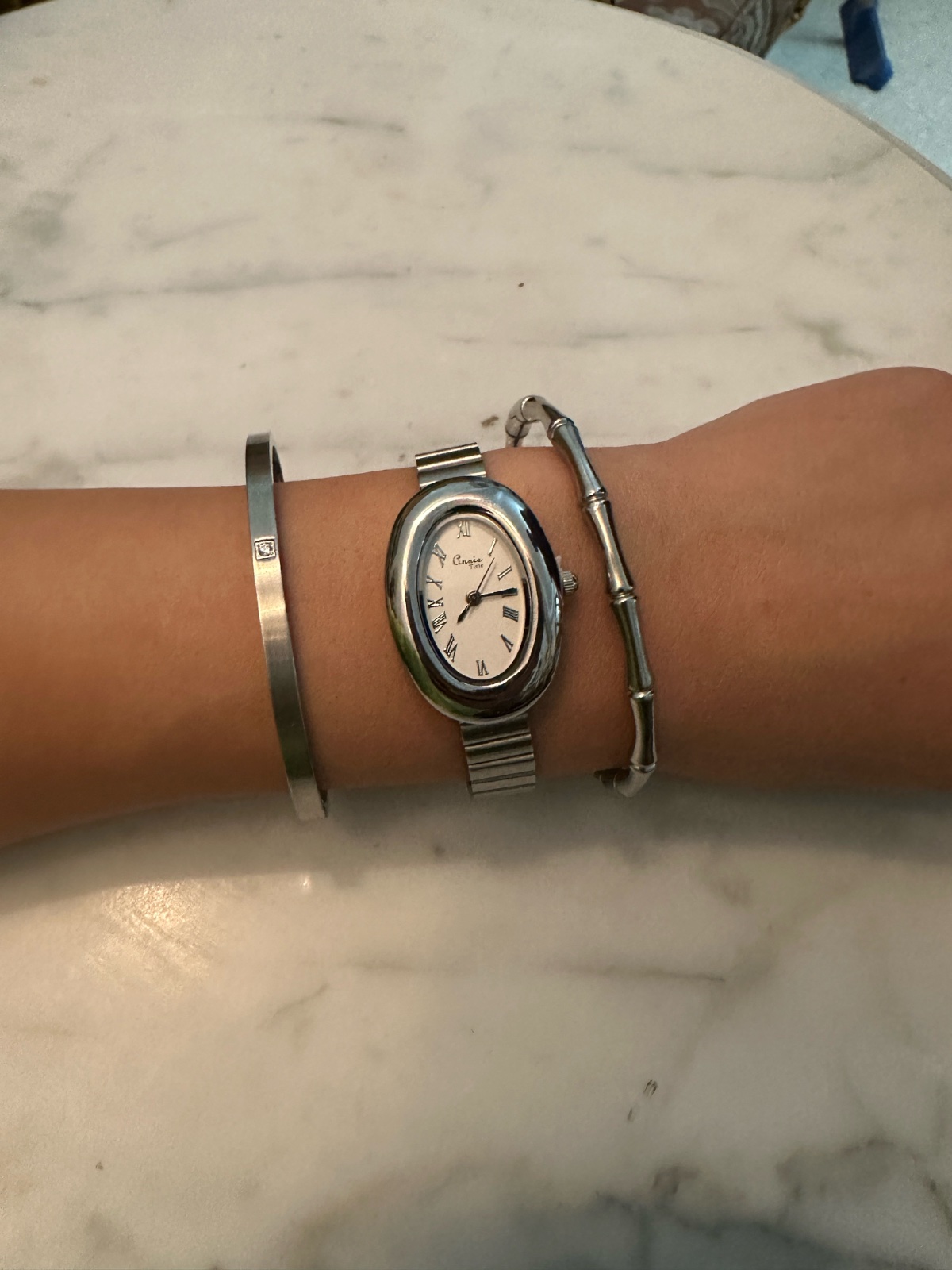 Pack: montre +2 bracelet chic inoxydables 