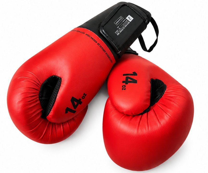 Gants de boxe OUTSHOCK 14 Oz- Rouge & noir