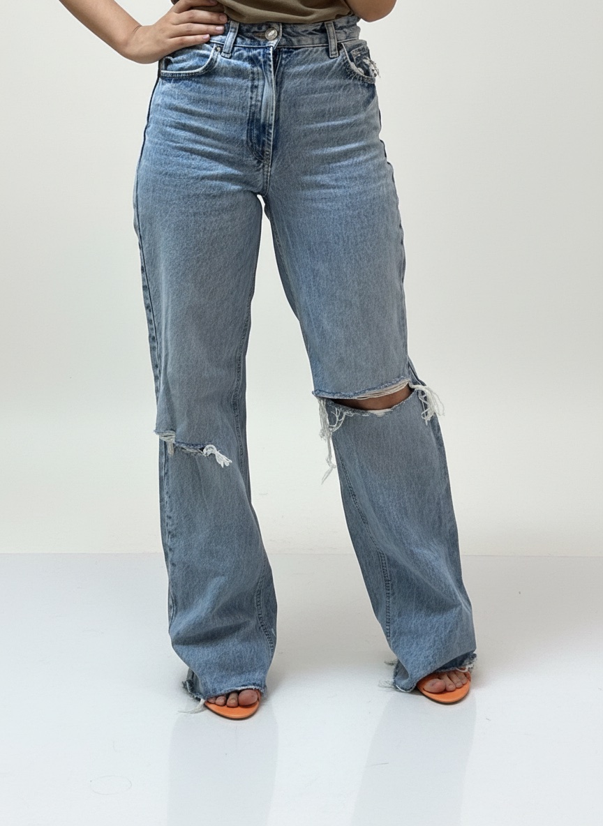 Zara wide leg jeans