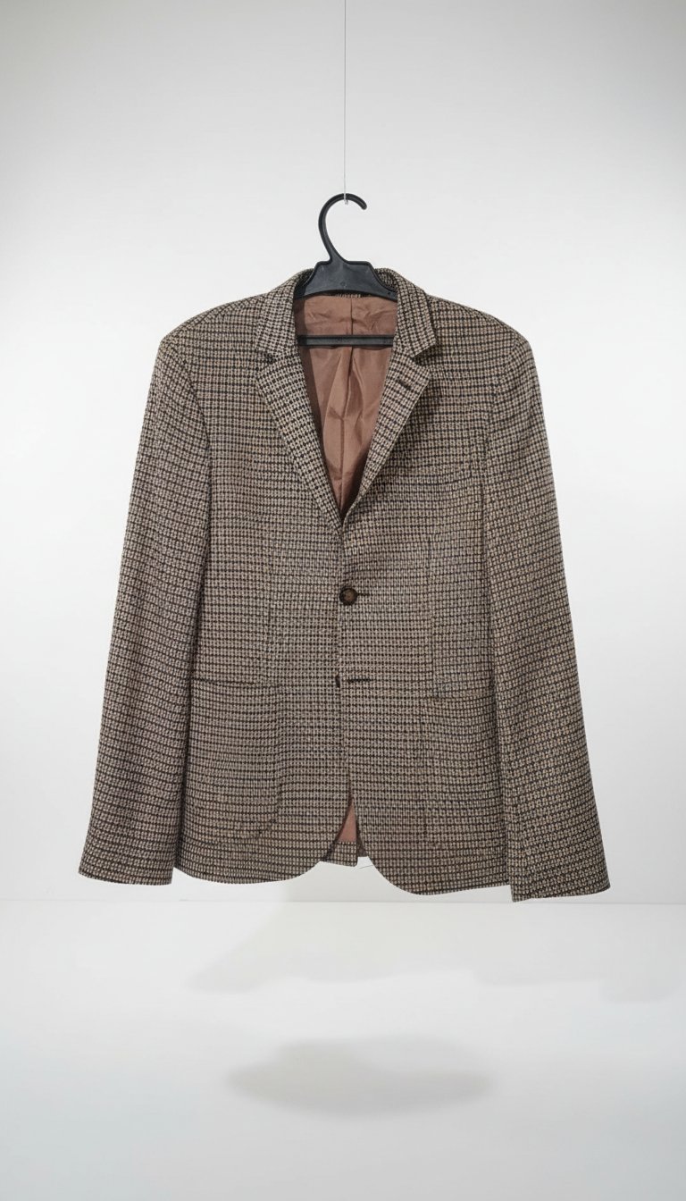Veste Blazer HA Man Premium - Slim Fit - Motif Pied-de-Poule