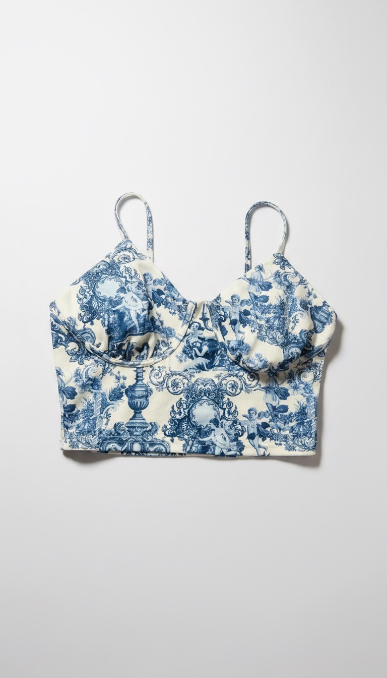 Top bleu d'été