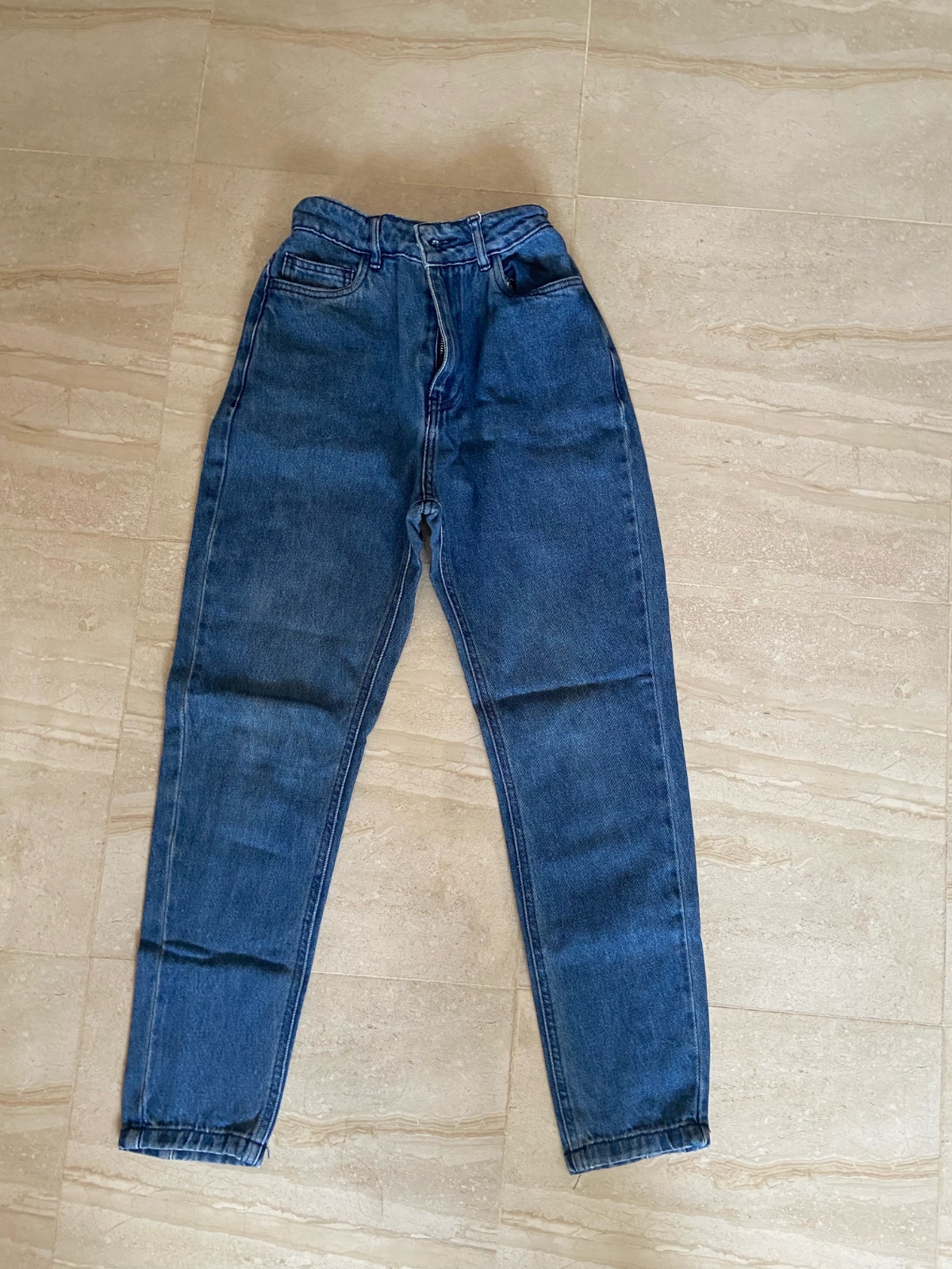 Pantalon en jean bleu
