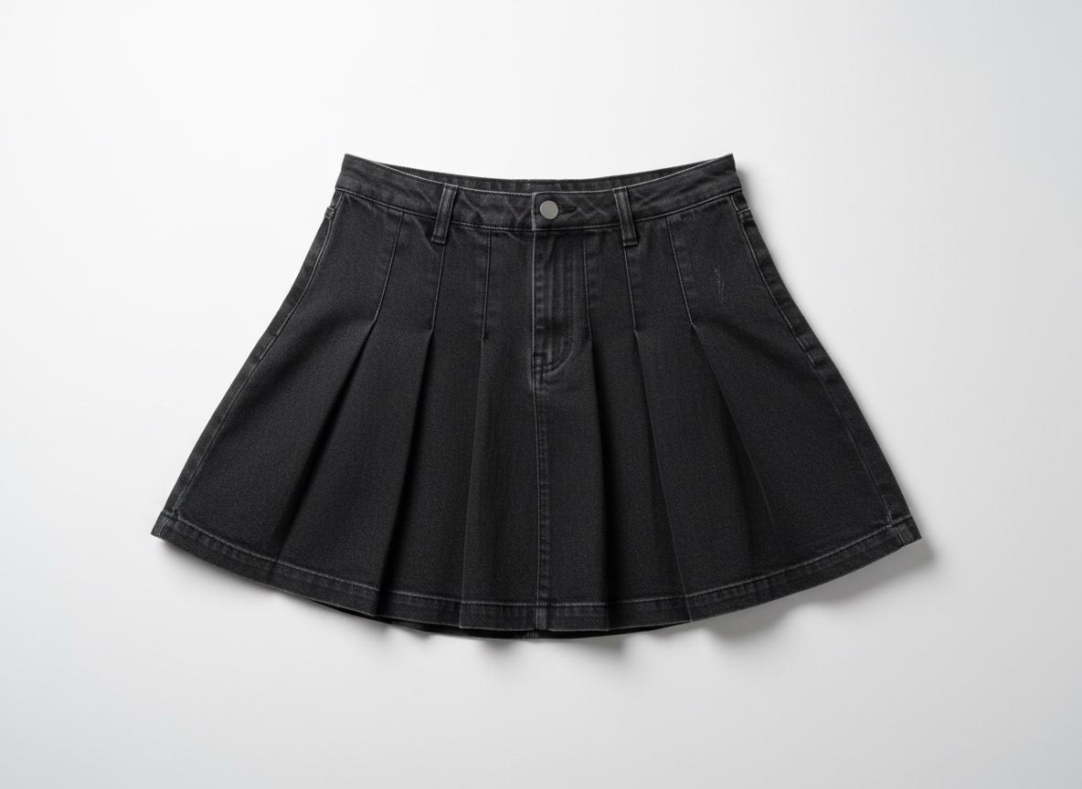 Jupe mini en jean noir