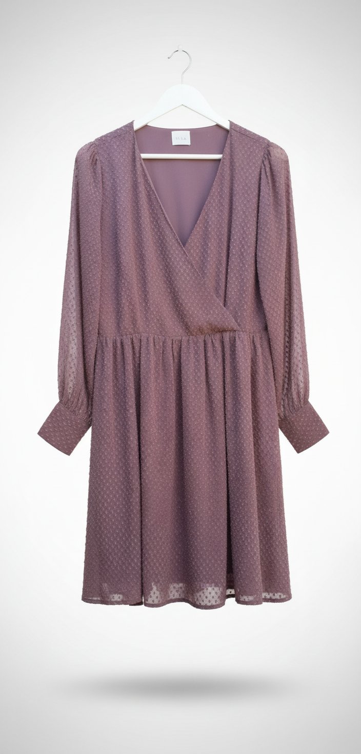 Robe mouchetee taille 38 avec étiquette la marque villa