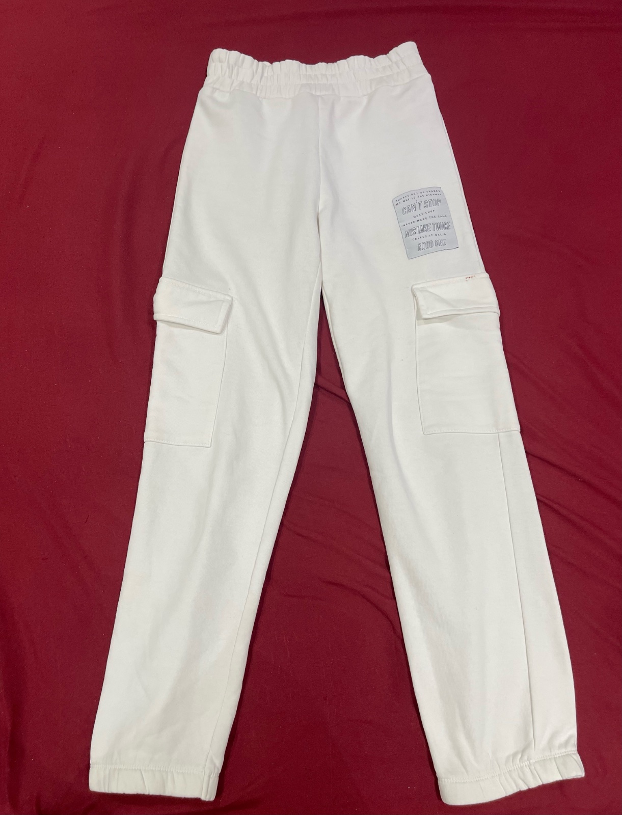 Pantalon jogging blanc