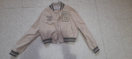 Bomber veste beige bershka