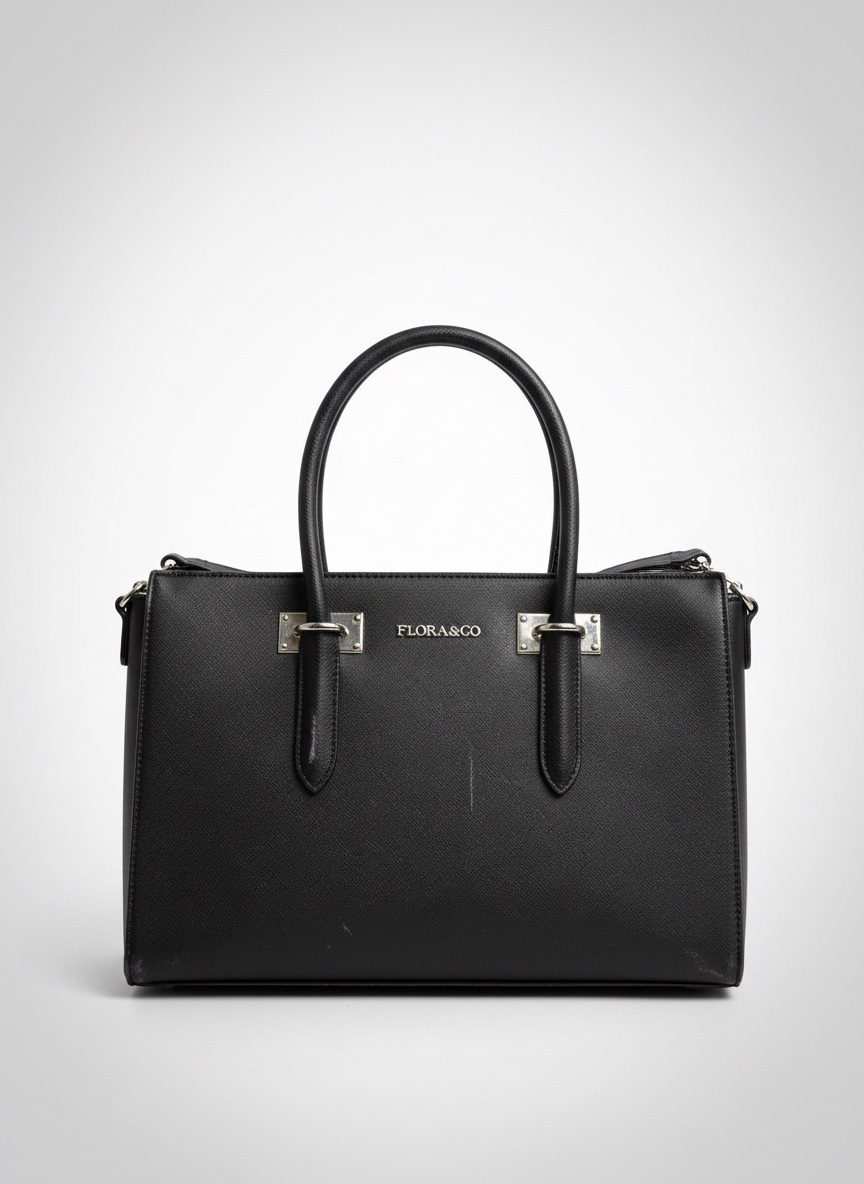 Sac Flora & Co Saffiano bleu – Chic et pratique