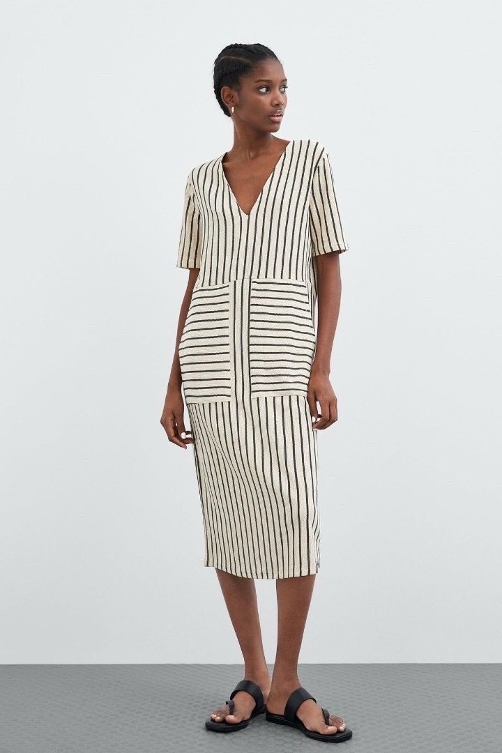Stripe dress zara 