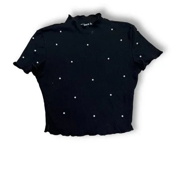 Black SHEIN crop top S